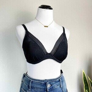 Wacoal Black Lace Bra Size 34D